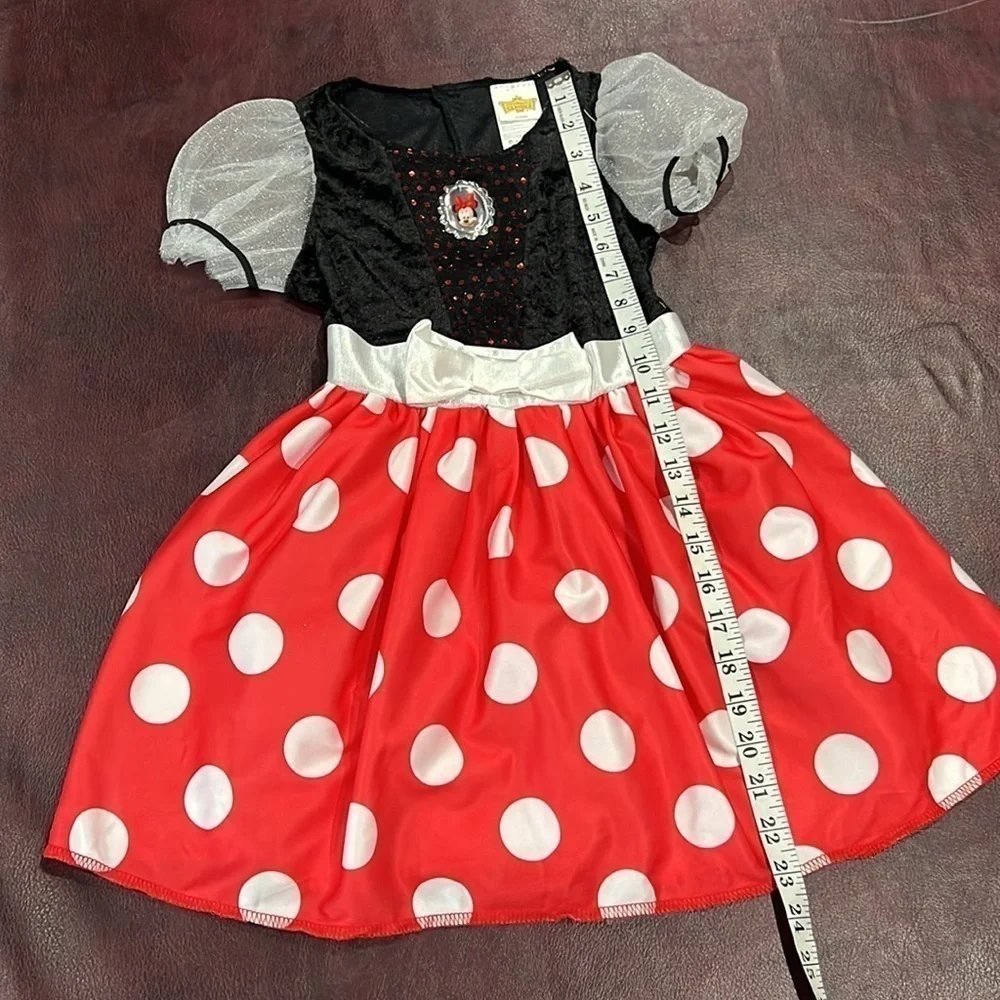 Minnie Mouse Child Red, Black & White Disney Dress Costume - Size Small (4/6X)